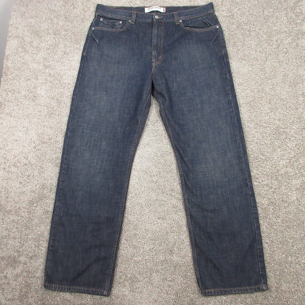 Levis Jeans‎ Mens 38x32 Blue 505 Regular Straight Faded Y2K Cotton Denim Pants